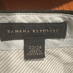 Banana Republic Blue and White Striped Trousers